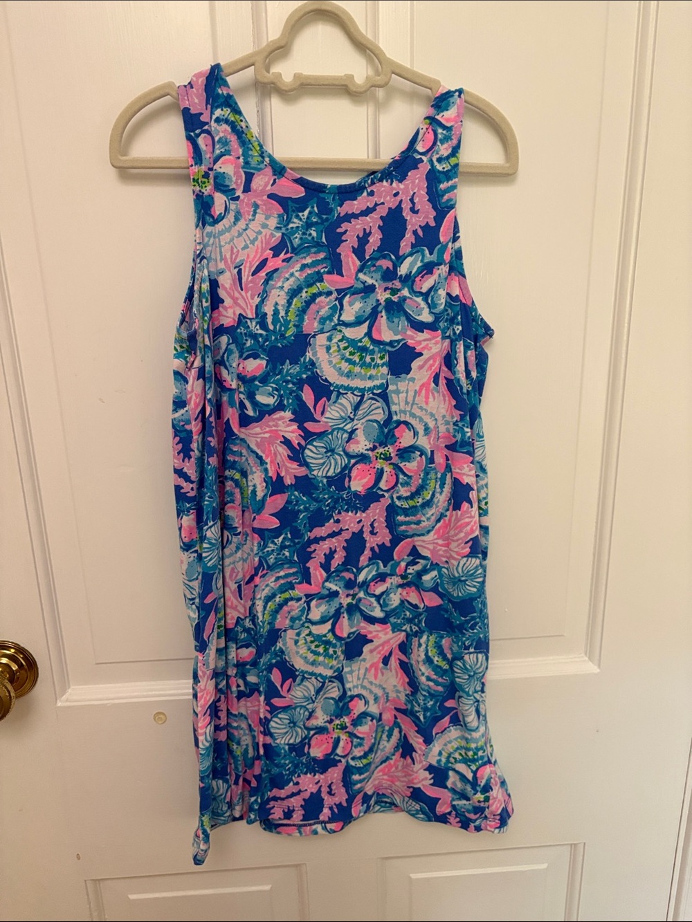 Lily Pulitzer Girls Large (8-10) cotton tank dress: vacation, resort